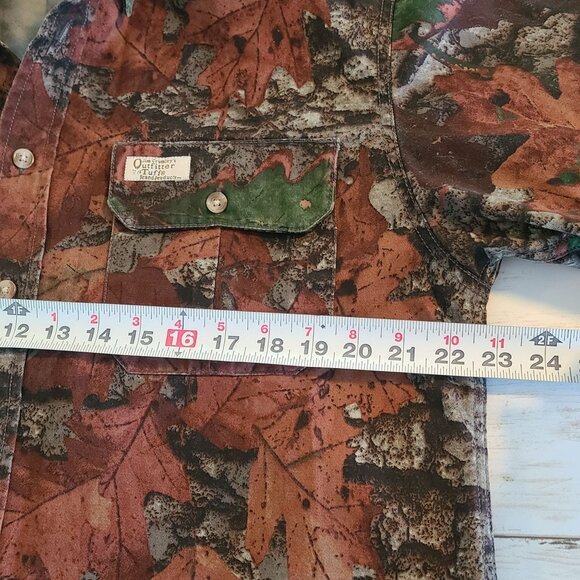 Mens Camo Shirt Jim Crumley's Outfitter Tough Brand Products M Canvas Utility - Picture 6 of 10